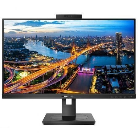 Monitor Profesional Philips 242B1H 23.8″/ Full HD/ Webcam/ Multimedia/ Regulable en altura/ Negro | TecnoSoft art phil m20242b1h 1