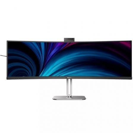 Monitor Profesional Ultraparonámico Curvo Philips 49B2U5900CH 48.8″/ Dual QHD/ Webcam/ Multimedia/ Regulable en altura/ Plata y Negro | TecnoSoft art phil m2049b2u5900ch 1