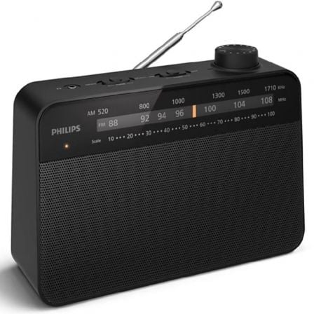 Radio Portátil Philips TAR2509/ a Pilas/ con Cable/ Negro | TecnoSoft art phil radio20tar2509 1