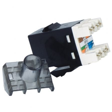 Conector RJ45 Phasak SD 3018 Cat.6 UTP/ Negro | TecnoSoft art phk conector20sd203018 1