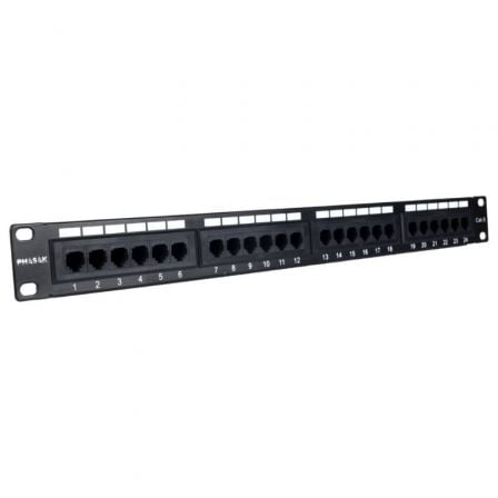 Patch Panel Phasak PU 2971/ 24 Puertos/ Cat.6A/ Altura 1U | TecnoSoft art phk patch20pu202971 1