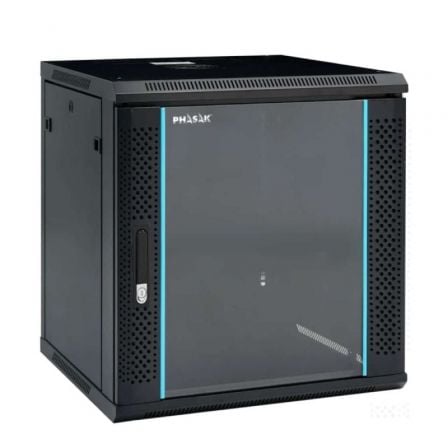 Armario Rack Mural Desmontado Phasak PHO 2112D/ 19″/ Altura 12U | TecnoSoft art phk rack20pho202112d 1