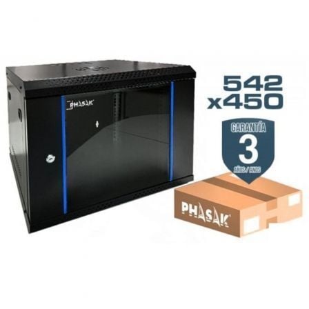Armario Rack Mural Desmontado Phasak PHO 2207D/ 19″/ Altura 7U | TecnoSoft art phk rack20pho202207d 1