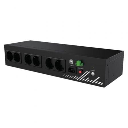SAI Línea Interactiva Phasak Compact/ 800VA-480W/ 8 Salidas/ Formato Rack 2U | TecnoSoft art phk sai2080020va20compact 1