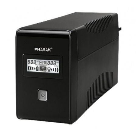 SAI Línea Interactiva Phasak 850 VA LCD Interactive/ 850VA/ 2 Salidas/ Formato Torre | TecnoSoft art phk sai2085020va20lcd20int 1