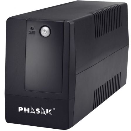 SAI Línea Interactiva Phasak Basic Interactive 800 VA/ 800VA-480W/ 2 Salidas/ Formato Torre | TecnoSoft art phk sai20basic20int2080020va 1