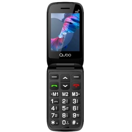 Teléfono Móvil Qubo P-221RD 4G para Personas Mayores/ Rojo | TecnoSoft art qub tel20p 221rd204g 1