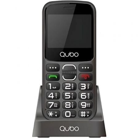 Teléfono Móvil Qubo X-230BKC 4G para Personas Mayores/ Negro | TecnoSoft art qub tel20x 230bkc204g20bk 1