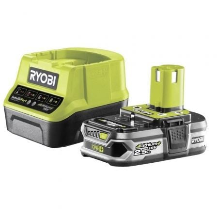 Cargador + Batería de litio Ryobi ONE+ RC18120-125/ 18V 2,0Ah | TecnoSoft art ryo carg20bat20rc18120 125 1