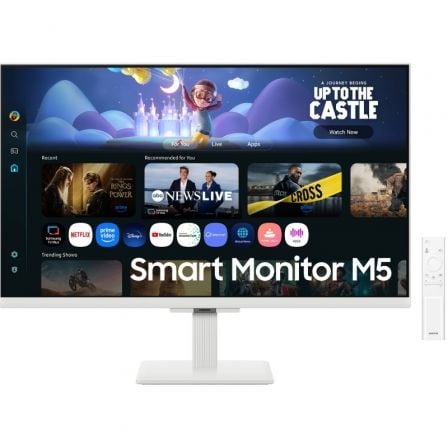 Smart Monitor Samsung M5 S27FM501EU 27″/ Full HD/ Multimedia/ Smart TV/ Blanco | TecnoSoft art sam m s27fm501eu 1
