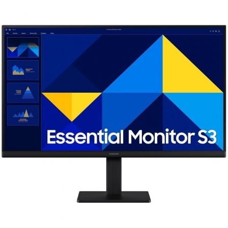 Monitor Profesional Samsung Essential Monitor S3 S24D300GAU/ 24″/ Full HD/ Negro | TecnoSoft art sam m20s24d300gau 1