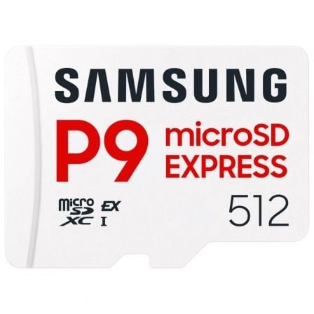 Tarjeta de Memoria Samsung P9 Express 512GB microSD XC/ Clase 10/ 800MBs | TecnoSoft art sam microsd20p920exp20512gb 1