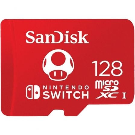 Tarjeta de Memoria SanDisk Nintendo Switch 128GB microSD XC UHS-I/ Clase 10/ 100MBs | TecnoSoft art snd microsd20nin20sw20st20128g 1