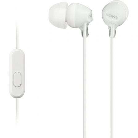 Auriculares Intrauditivos Sony MDR-EX15AP/ con Micrófono/ Jack 3.5/ Blancos | TecnoSoft art sony aur20mdr ex15ap20wh 1