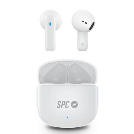 Auriculares Bluetooth SPC Zion 2 Play con estuche de carga/ Autonomía 7h/ Blancos | TecnoSoft art spc aur20zion20220play20wh 1