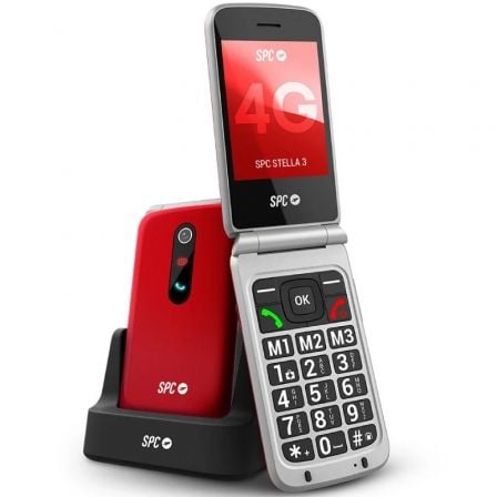 Teléfono Móvil SPC Stella 3 para Personas Mayores/ 4G/ Rojo | TecnoSoft art spc tel stella 3 rd 1