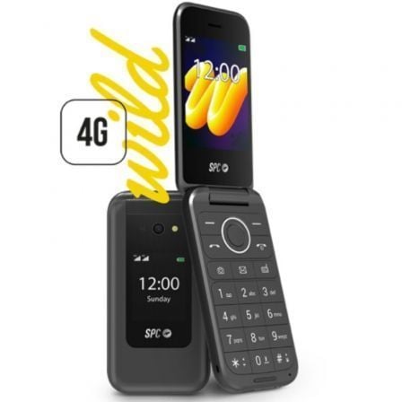 Teléfono Móvil SPC WILD para Personas Mayores/ 4G/ Negro | TecnoSoft art spc tel wild 4g bk 1