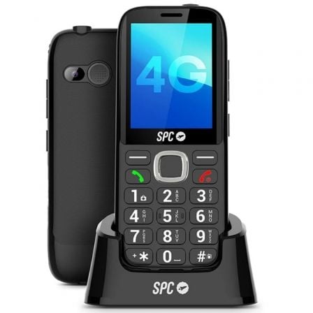 Teléfono Móvil SPC Fortune 2 Max 4G para Personas Mayores/ Negro | TecnoSoft art spc tel20fortune220max204g20bk 1