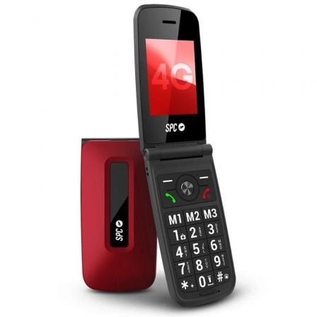 Teléfono Móvil SPC Titan 2 para Personas Mayores/ 4G/ Rojo | TecnoSoft art spc tel20titan202204g20rd 1