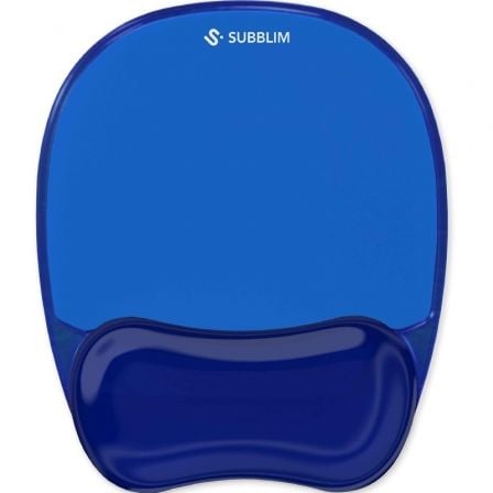 Alfombrilla Ergonómica Subblim Ergo Cristal Flex MousePad/ Azul Oscuro | TecnoSoft art sub alf ergo c flex moupd bl 1