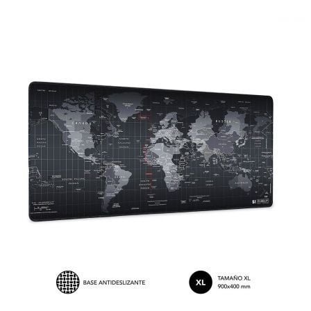 Alfombrilla Subblim 01PUW01 World XL/ 900 x 400 x 3 mm | TecnoSoft art sub alf2001puw01 1