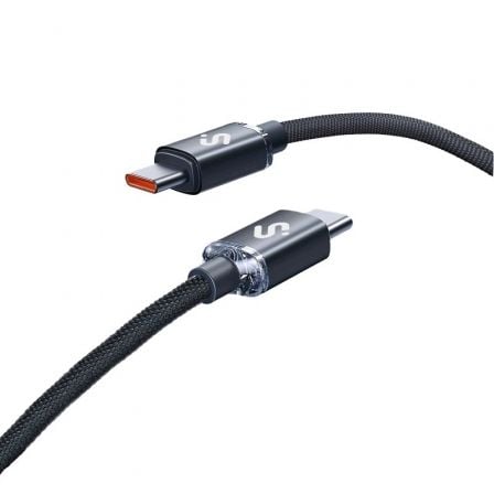 Cable USB 2.0 Tipo-C Subblim Optimus/ USB Tipo-C Macho – USB Tipo-C Macho/ Hasta 60W/ 480Mbps/ 1m/ Negro | TecnoSoft art sub cab subcab c06001 1