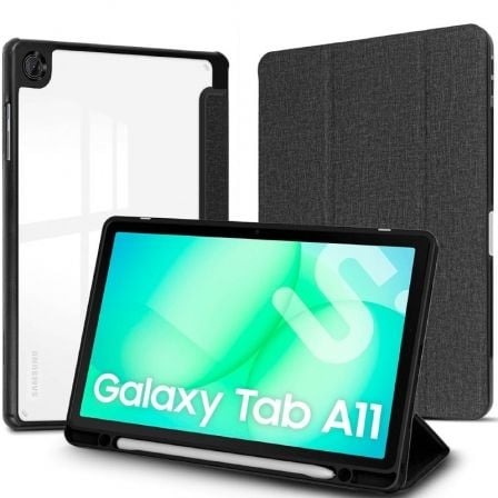 Funda Subblim Clear Shock Case para Samsung A11 8.7″/ Negra | TecnoSoft art sub funda20cst 5sc040 1
