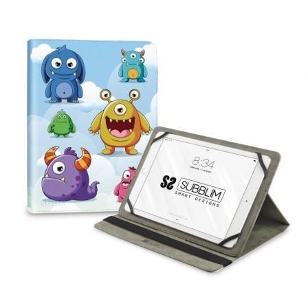 Funda Subblim Trendy Case Monsters para Tablets de 11″ | TecnoSoft art sub funda20cut 4tc014 1