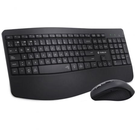 Teclado y Ratón Inalámbrico Subblim Combo Dual Office Prowave/ Negro | TecnoSoft art sub tec20combo20dual20of20pw20bk 1