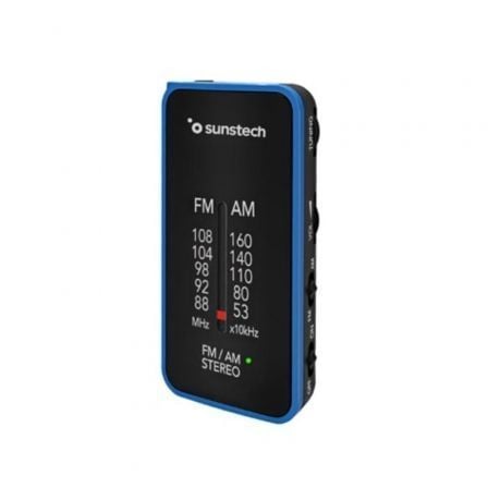 Radio Portátil Sunstech RPC6BL/ a Pilas/ Azul | TecnoSoft art sun radio20rpc620bl 1