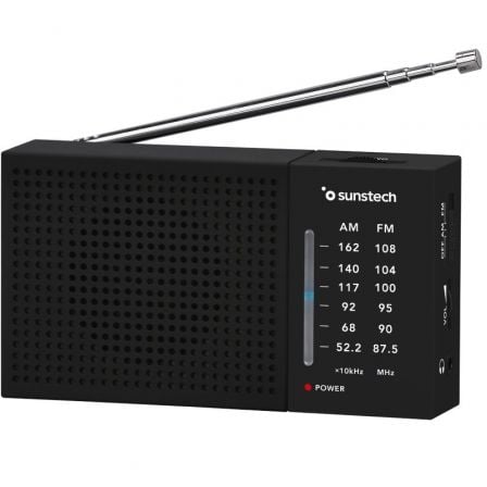 Radio Portátil Sunstech RPS412/ a Pilas/ Negra | TecnoSoft art sun radio20rps412bk 1