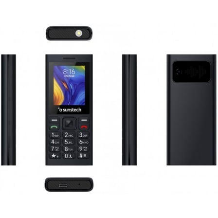 Teléfono Móvil Sunstech CEL5/ Negro | TecnoSoft art sun tel cel5 bk 1