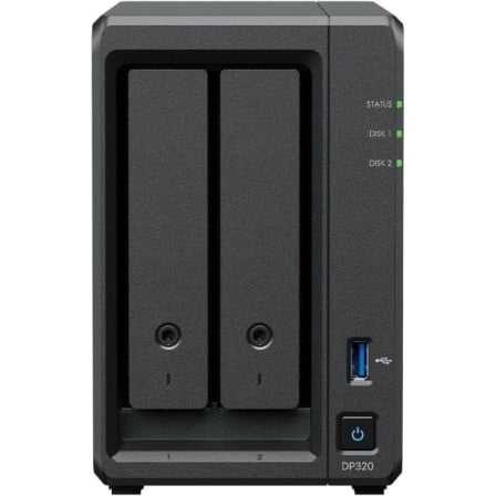 NAS Synology ActiveProtect DP320/ 2 Bahías 3.5″- 2.5″/ 8GB DDR4/ 16TB/ Formato Torre | TecnoSoft art syn nas20dp320 1