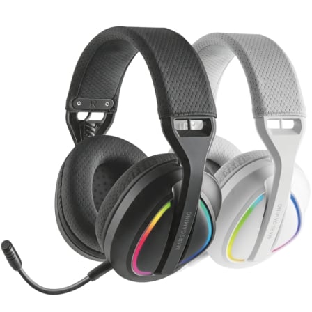 Auriculares Gaming Inalámbricos con Micrófono Mars Gaming MHW-QUASAR/ Jack 3.5/ Bluetooth/ Negros | TecnoSoft art tac aur20mhw quasar20bk 1