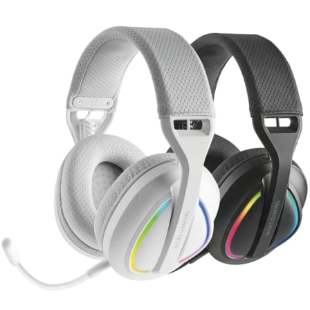 Auriculares Gaming Inalámbricos con Micrófono Mars Gaming MHW-QUASAR/ Jack 3.5/ Bluetooth/ Blancos | TecnoSoft art tac aur20mhw quasar20wh 1