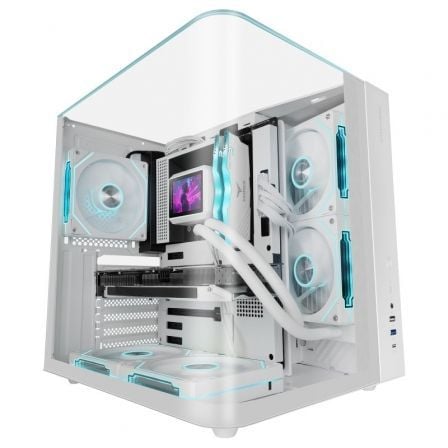 Caja Gaming Semitorre Mars Gaming MC-INFINIOLITE/ Blanca | TecnoSoft art tac caja20mc infiniolite20wh 1