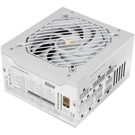 Fuente de Alimentación Mars Gaming MPB850PSI/ 850W/ Ventilador 14cm/ ATX 3.1/ PCIe 5.1/ 80 Plus Gold | TecnoSoft art tac fuente mpb850psi wh 1