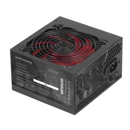 Fuente de Alimentación Mars Gaming MPIII650/ 650W/ Ventilador 12cm | TecnoSoft art tac fuente20650w20mpiii650 1