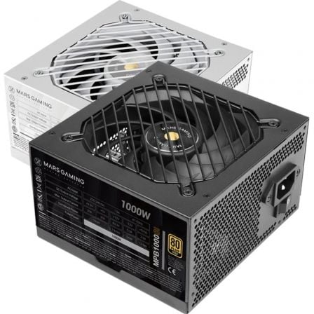 Fuente de Alimentación Mars Gaming MPB1000SI/ 1000W/ Ventilador 12cm/ 80 Plus Gold | TecnoSoft art tac fuente20mpb1000si20bk 1