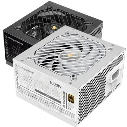 Fuente de Alimentación Mars Gaming MPB1000SI/ 1000W/ Ventilador 12cm/ 80 Plus Gold | TecnoSoft art tac fuente20mpb1000si20wh 1