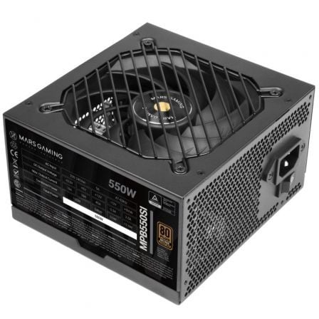 Fuente de Alimentación Mars Gaming MPB550SI/ 550W/ Ventilador 12cm/ 80 Plus Bronze | TecnoSoft art tac fuente20mpb550si 1