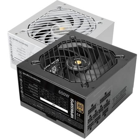 Fuente de Alimentación Mars Gaming MPB650PSI/ 650W/ Ventilador 12cm/ 80 Plus Gold | TecnoSoft art tac fuente20mpb650psi20bk 1