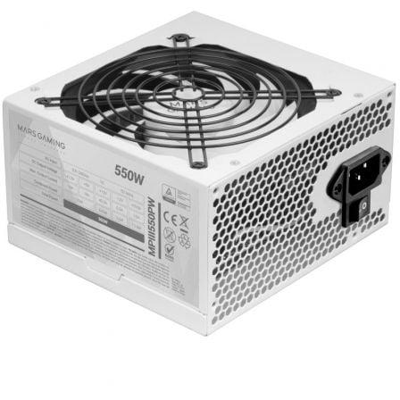Fuente de Alimentación Mars Gaming MPIII550P/ 550W/ Ventilador 12cm | TecnoSoft art tac fuente20mpiii550p20wh 1