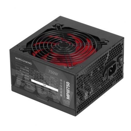 Fuente de Alimentación Mars Gaming MPIII750/ 750W/ Ventilador 12cm | TecnoSoft art tac fuente20mpiii750 1