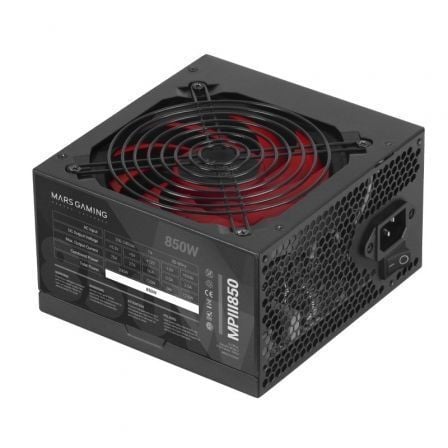 Fuente de Alimentación Mars Gaming MPIII850/ 850W/ Ventilador 12cm | TecnoSoft art tac fuente20mpiii850 1