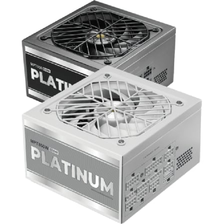 Fuente de Alimentación Mars Gaming MPT850/ 850W/ Ventilador 14cm/ ATX 3.1/ PCIe 5.1/ 80 Plus Platinum/ Blanca | TecnoSoft art tac fuente20mpt85020wh 1