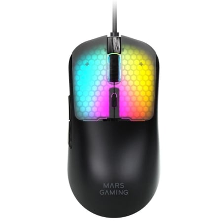 Ratón Gaming Mars Gaming MM-Viper/ Hasta 12800 DPI | TecnoSoft art tac mou20mm viper20bk 1