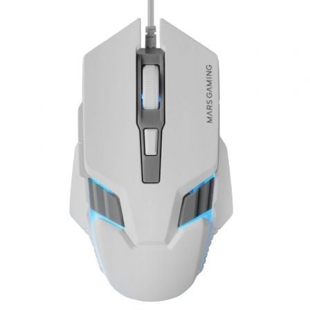 Ratón Gaming Mars Gaming MM024/ Hasta 4000 DPI/ Blanco | TecnoSoft art tac mou20mm02420wh 1