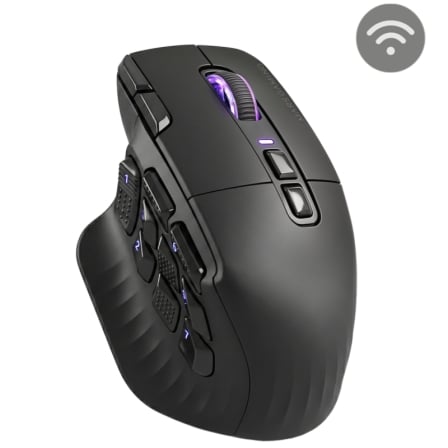 Ratón Gaming Mars Gaming MMW-HEX16/ Batería Recargable/ Hasta 24000 DPI | TecnoSoft art tac mou20mmw hex1620bk 1
