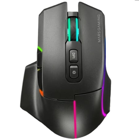 Ratón Inalámbrico Mars Gaming MMW-VECTOR/ Batería Recargable/ Hasta 12000 DPI | TecnoSoft art tac mou20mmw vector20bk 1